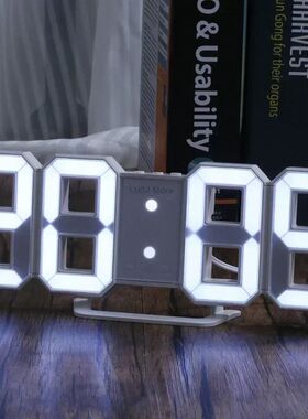 3D LED Digital Clock Wall Decoration Glow Night Mode Decorat