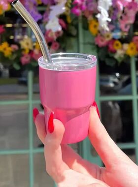 1pc Mini Double-Wall Insulated Demitasse Cup Heavy Base Shot