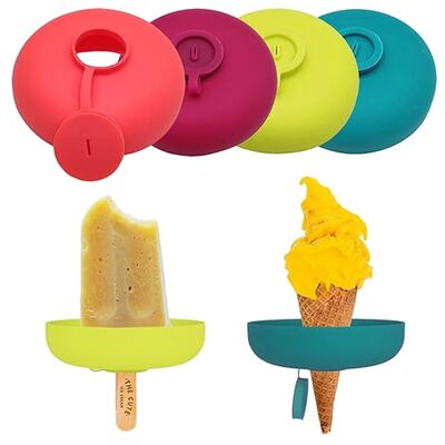1/4PCS Silicone Drip-Proof Popsicle Rack Food-grade Reusable