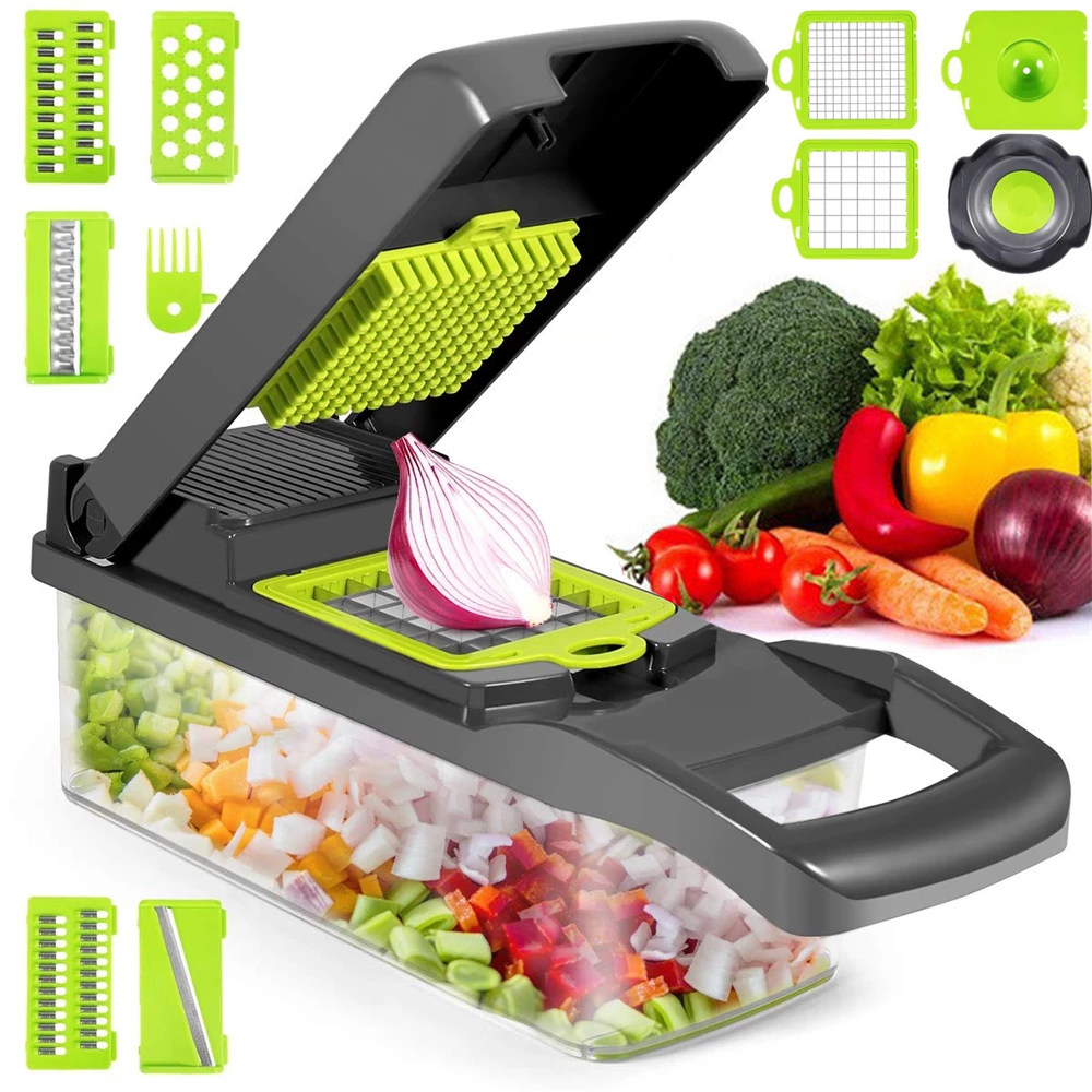 10 in 1 Multifunctional vegetable cutter shredders slicer wi