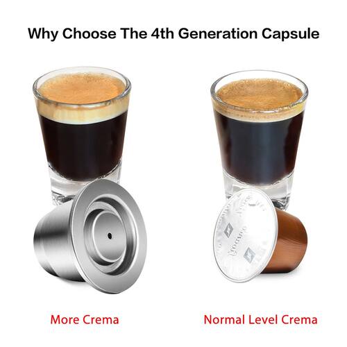 icafilas Coffee Capsule Reusable for Nespresso Cafe Machine