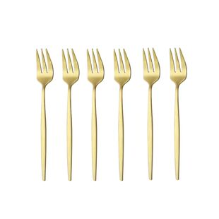 6 Portuguese cake fruit fork cutlery dessert salad fork set