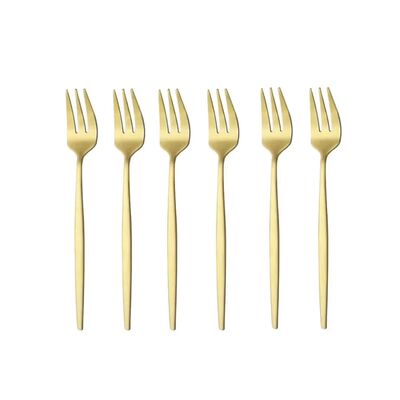 6 Portuguese cake fruit fork cutlery dessert salad fork set