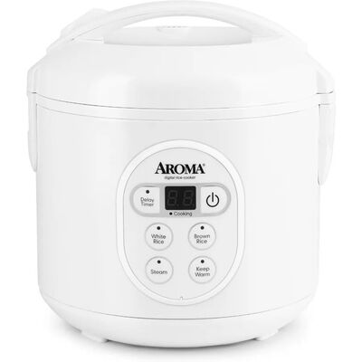 8-Cup Cooked / 4-Cup (Uncooked) Digital Rice Cooker and Food