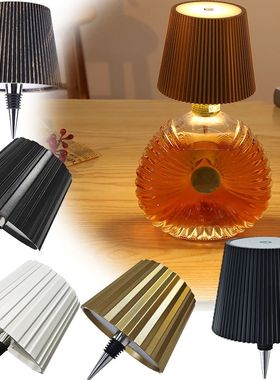 Wine Bottle LED Wireless Table Lamp 2000mAh 3 Colors Dimmabl