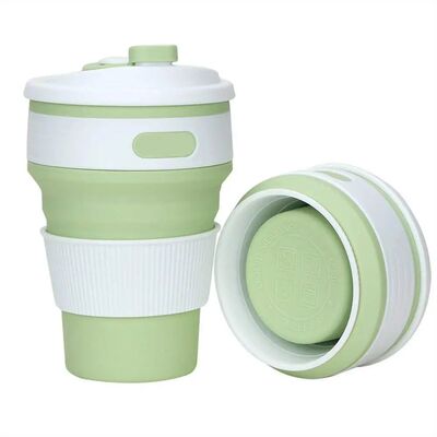 350ml Coffee Mugs Travel Collapsible Silicone Cup Folding Wa