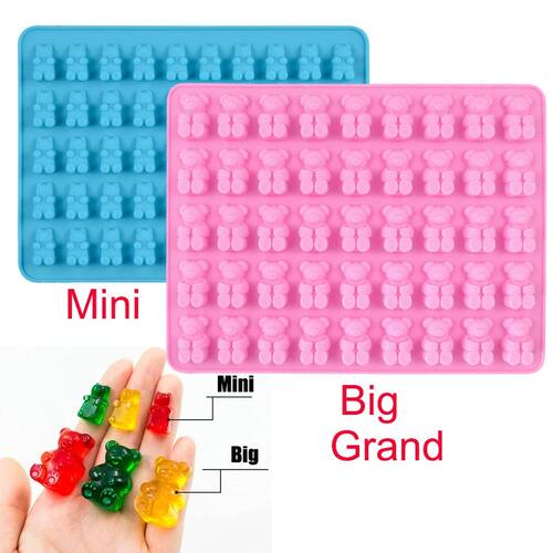 Bear Gummy Mold Mini Big Cartoon Animal Chocolate Candy Moul