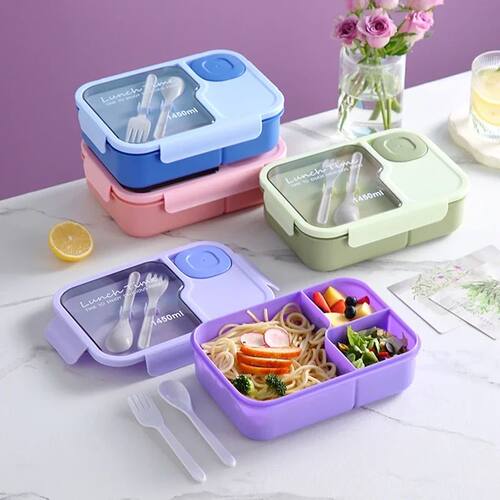 Bento Lunch Box For Kids Girls Cartoon Students Kawaii Cute