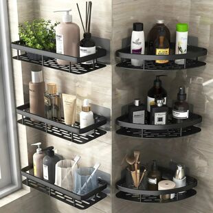 Bathroom Shelf Kitchen Storage Organizer Aluminum Alloy Sham
