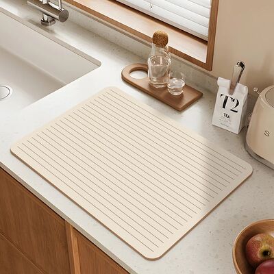 Super Absorbent Mat Line Dish Drying Mat Heat Resistant Coff