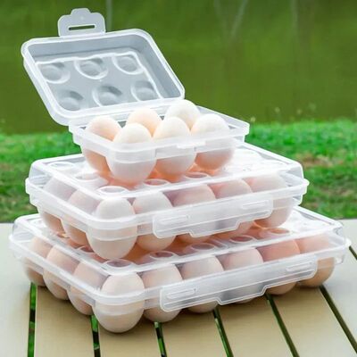 Egg Holder Plastic Egg Storage Box Egg Organizer for Fridge