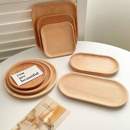 Wheat Stalk Tray Tableware Round Dessert Plate Japanese-Styl