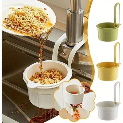 Self-Cleaning Push-Type Sink Strainer Basket - Automatic Foo