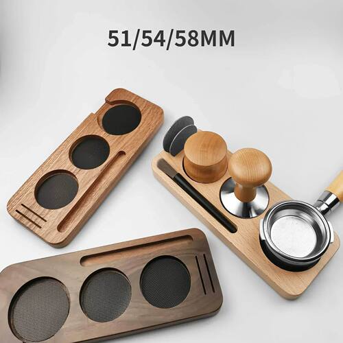 51/54/58mm Coffee Tamper Holder Coffee Handle Cloth Powder W