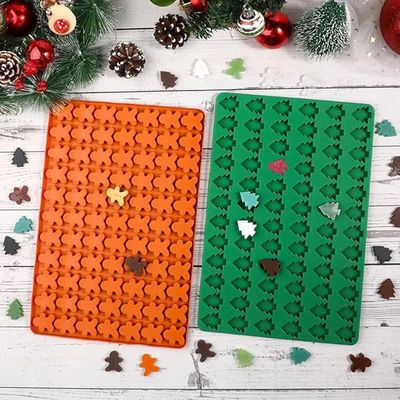 Creative Silicone Gingerbread Man Christmas Tree Cookie Moul
