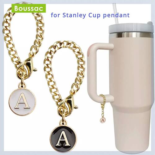 Luxurious Letter Charm Accessories for Cup Initial N