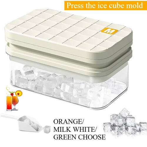 Large Capacity Silicone Ice Cube Tray Press-Type Ice Trays w