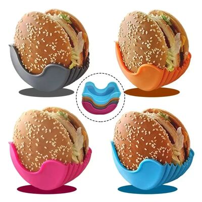 1pcs Reusable Burger Rack Useful Gadgets Silicone Frame Burg
