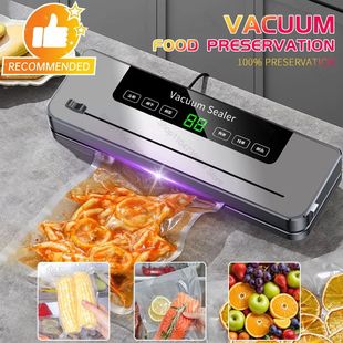 Electric Vacuum Sealer Built-in Cutter Kitchen Food Storage