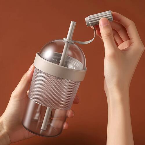 Coffee Cups With Lids Reusable 17oz Drinkware With Lid And S