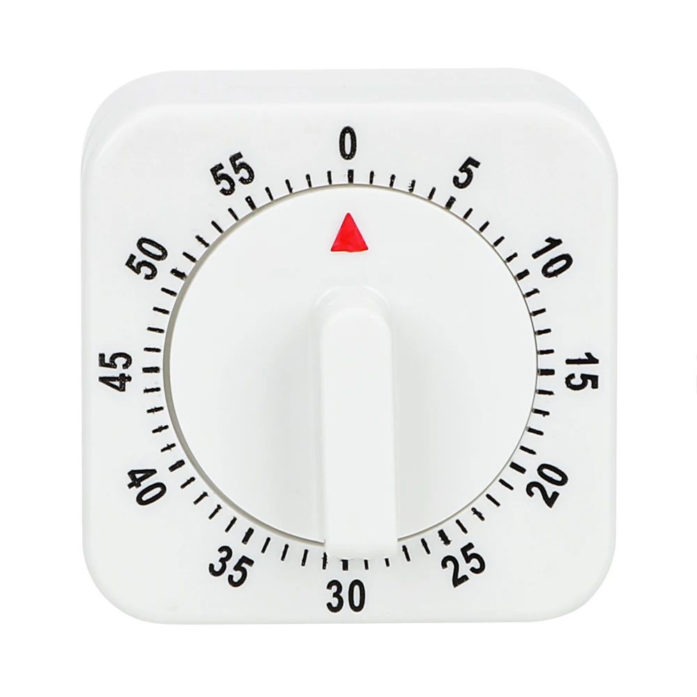 Practical 60 Minutes Kitchen Timer Cooking Tools White Squar
