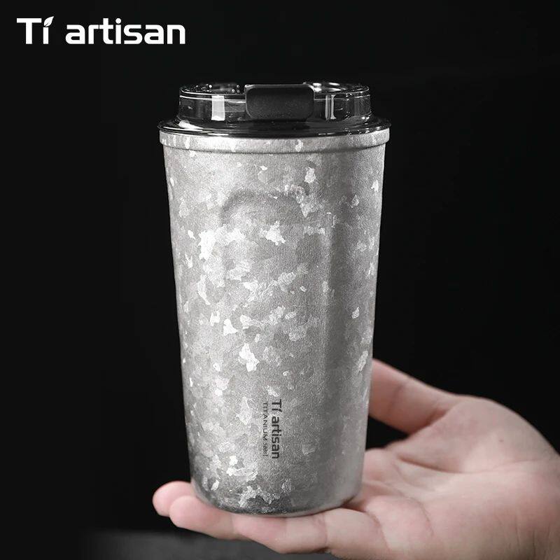 Pure Titanium Vacuum Insulated Cup 400ml / 500ml Double-Wall