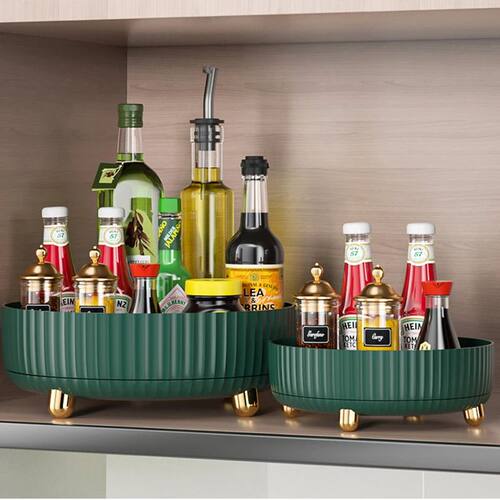 Makeup Perfume Organizer Tray 360° Rotating Lazy Susan, Spi