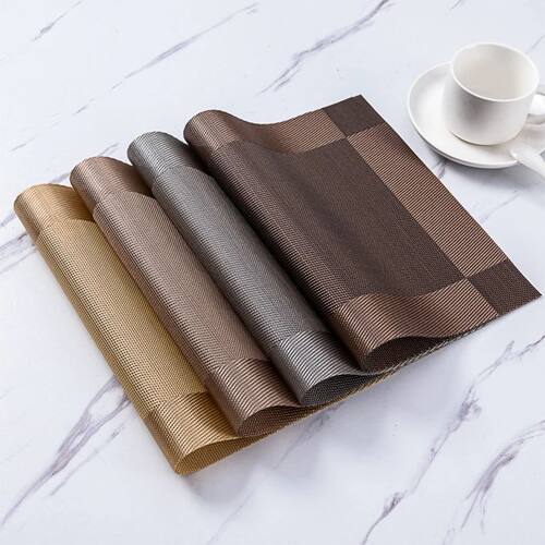 Pvc Placemat Double Frame Diagonal Frame European Table Mat
