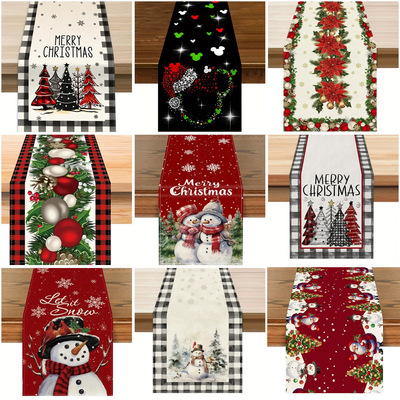 Holiday Party Christmas Table Runner Kitchen Dining Table De