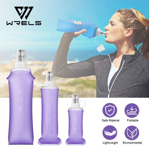 Soft Water Bottle Collapsible Soft Flask TPU Running Water B