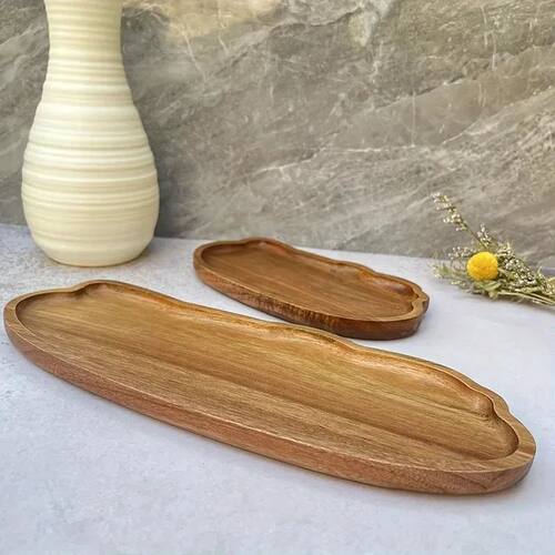 Japanese-style wooden coffee trays, fruit trays, desserts, c