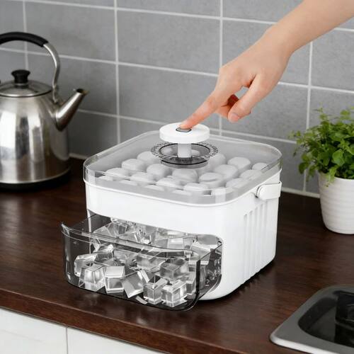 50 Grid Ice Cube Mold Large Capacity Reusable Ice Maker Hous