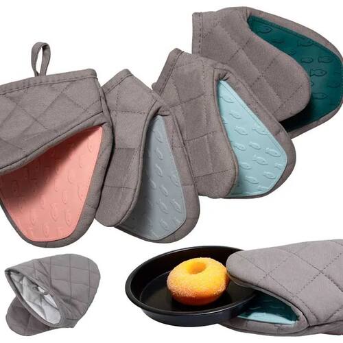 1PC Silicone Anti-scalding Oven Gloves Mitts Potholder Kitch