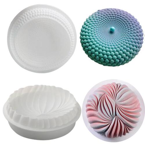 Round Mousse Cake Pan For Baking Large Dunes Silicone Mold 3