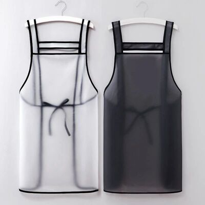 Kitchen Waterproof Apron Transparent Ladies Men Home Aprons