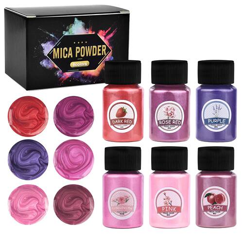 6Colors/Sets Pearl Powder Pigment DIY Epoxy Resin Mold Color