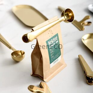 Scoop Spoon Stainless Coffee Multi Function Clip Steel with