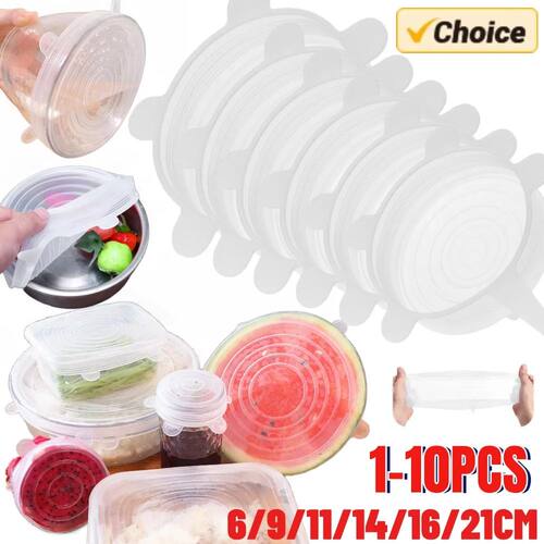 Silicone Stretch Lid Flexible Round Silicone Bowl Cover Dura