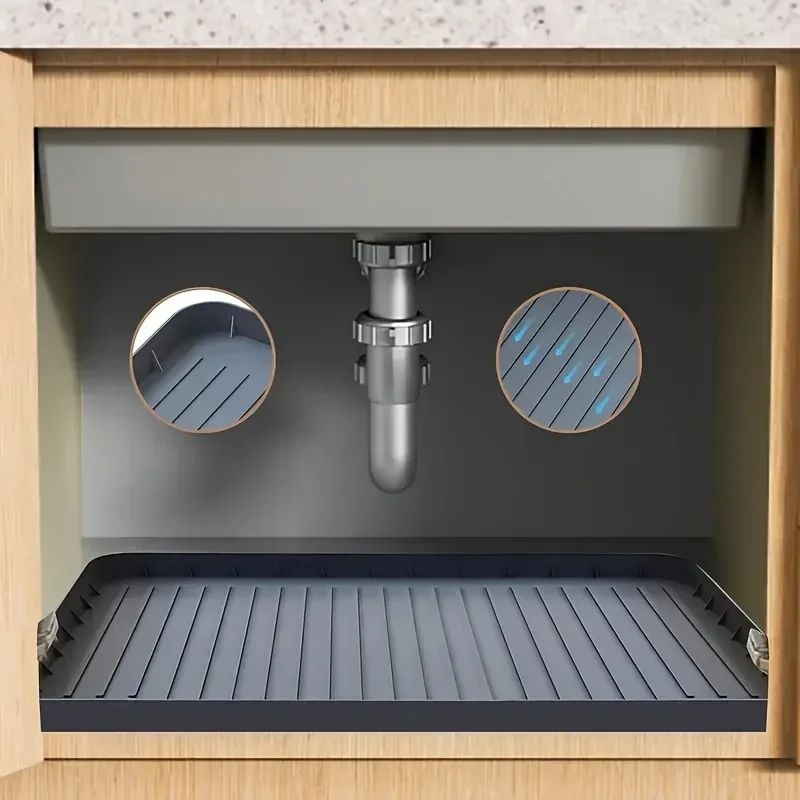 Durable  Under-Sink Mat - Waterproof Drip Tray Liner For Kit