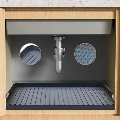 Durable  Under-Sink Mat - Waterproof Drip Tray Liner For Kit