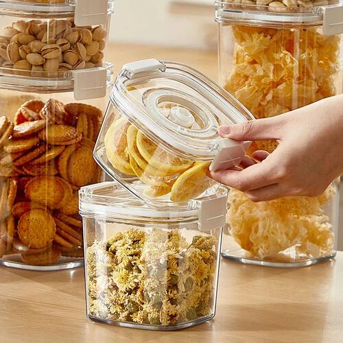 Vacuum Sealed Tank Coffee Beans Vacuum Jar Kitchen Cereals S