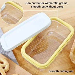 Refrigerator Butter Dish Box With Lid Slicers Case Knife Gad