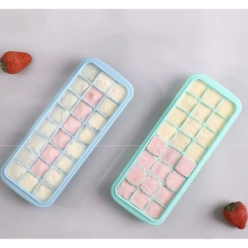 Silicone Ice Cubes Tray with Lid 24 Cubes Jelly Maker frozen