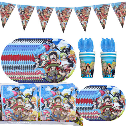 Birthday Party Decoration Luffy Party Supplies Paper Tray Ti
