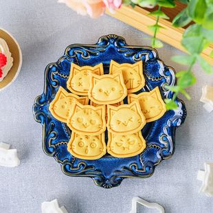 Cartoon Cat Cookie Mold 3D Cookie Cake Cutter DIY Mold Fonda