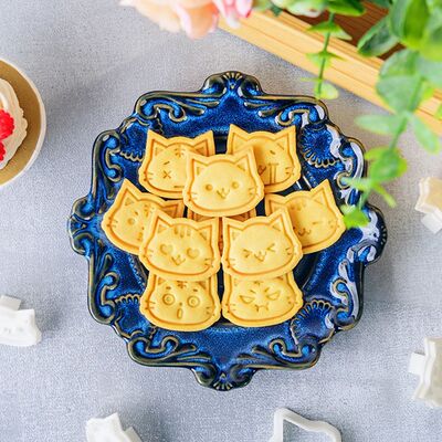 Cartoon Cat Cookie Mold 3D Cookie Cake Cutter DIY Mold Fonda