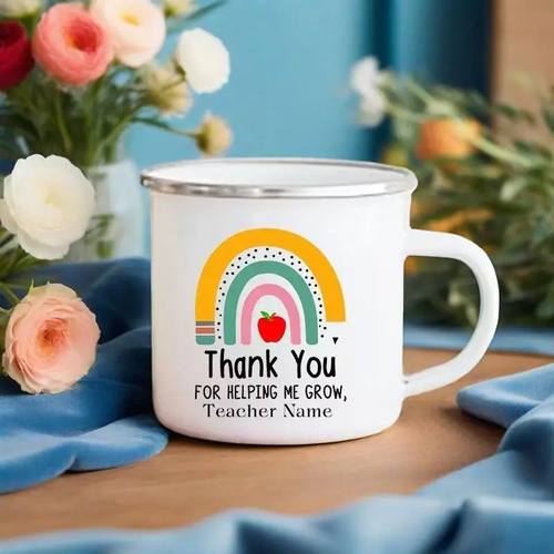 Personalised Mugs Teacher Name Coffee Tea Cups Drinks Water