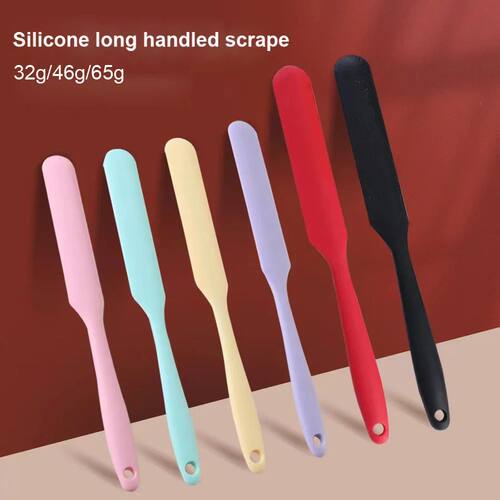 Silicone cream scraper integrated long cake spatula, heat-re
