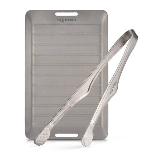Tomshoo Titanium Camping Grill Pan BBQ Tongs Set Portable Ou