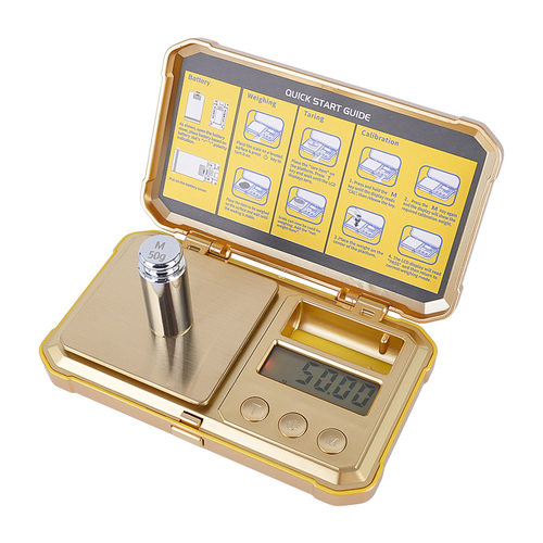 Digital Mini Scale 200g 0.01g Pocket Scale with 50g Calibrat